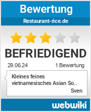 Bewertungen zu restaurant-rice.de