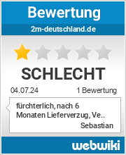 Bewertungen zu 2m-deutschland.de