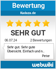 Bewertungen zu kadaza.de