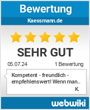 Bewertungen zu kaessmann.de