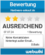 Bewertungen zu hardware-ankauf.de