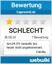 Bewertungen zu cageworld.de