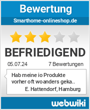Bewertungen zu smarthome-onlineshop.de