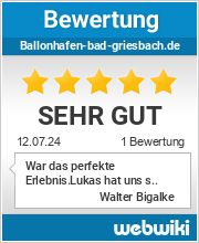 Bewertungen zu ballonhafen-bad-griesbach.de