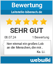 Bewertungen zu leitstelle-biberach.de
