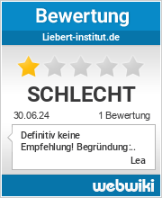 Bewertungen zu liebert-institut.de