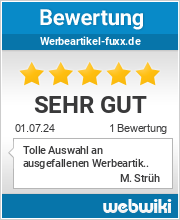 Bewertungen zu werbeartikel-fuxx.de