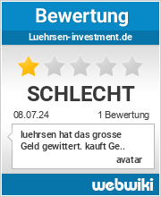 Bewertungen zu luehrsen-investment.de