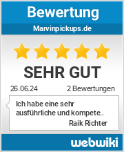 Bewertungen zu marvinpickups.de