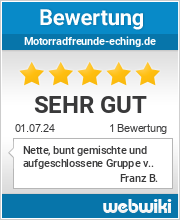 Bewertungen zu motorradfreunde-eching.de