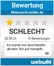 Bewertungen zu motorworld-zeidler.de
