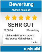 Bewertungen zu muetze-katze.de