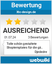 Bewertungen zu xtc-design.de