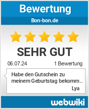 Bewertungen zu bon-bon.de