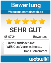 Bewertungen zu webcentsammeln.web.de