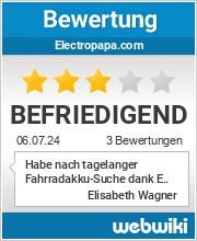Bewertungen zu electropapa.com