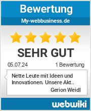 Bewertungen zu my-webbusiness.de