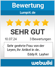 Bewertungen zu lumpi4.de