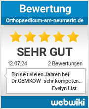 Bewertungen zu orthopaedicum-am-neumarkt.de