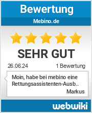 Bewertungen zu mebino.de