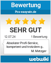 Bewertungen zu pcs-easywin.de