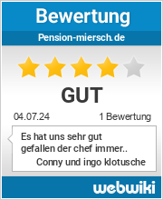 Bewertungen zu pension-miersch.de