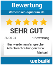Bewertungen zu wirbellosen-aquarium.de