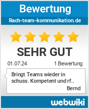 Bewertungen zu rach-team-kommunikation.de