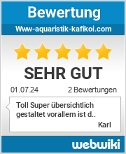 Bewertungen zu www-aquaristik-kafikoi.com