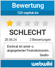 Bewertungen zu 123-capital.de