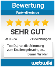 Bewertungen zu party-dj-eric.de