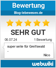 Bewertungen zu blog-lebewesen.de