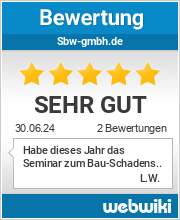 Bewertungen zu sbw-gmbh.de
