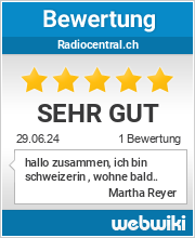 Bewertungen zu radiocentral.ch
