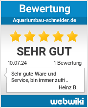 Bewertungen zu aquariumbau-schneider.de