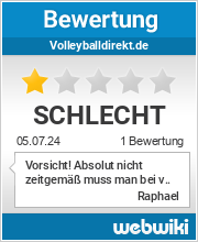 Bewertungen zu volleyballdirekt.de