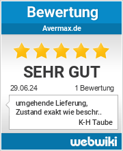 Bewertungen zu avermax.de