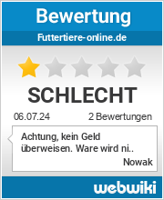 Bewertungen zu futtertiere-online.de