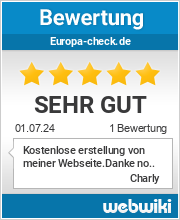 Bewertungen zu europa-check.de