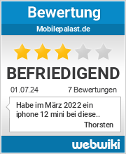 Bewertungen zu mobilepalast.de