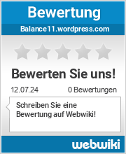 Bewertungen zu balance11.wordpress.com