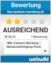 Bewertungen zu hno-zentrum-nuernberg.de