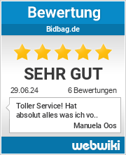 Bewertungen zu bidbag.de