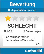 Bewertungen zu best-globalpharma.com