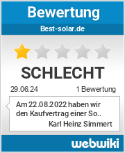 Bewertungen zu best-solar.de