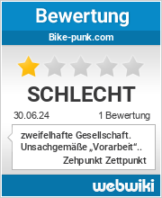 Bewertungen zu bike-punk.com