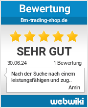 Bewertungen zu bm-trading-shop.de