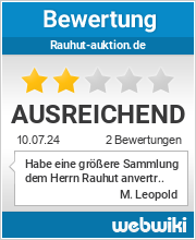 Bewertungen zu rauhut-auktion.de