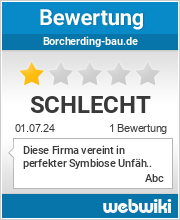 Bewertungen zu borcherding-bau.de
