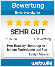 Bewertungen zu boris-bransky.de